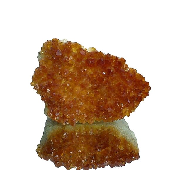 Brazilian Citrine Druzy Honey Tone Crystal In Matrix - Picture 1 of 5